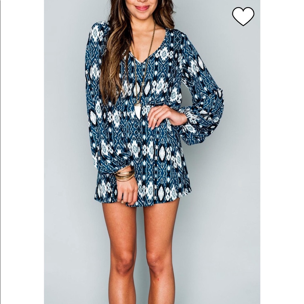 Show Me Your MuMu Rainey Turquoise Mini Dress